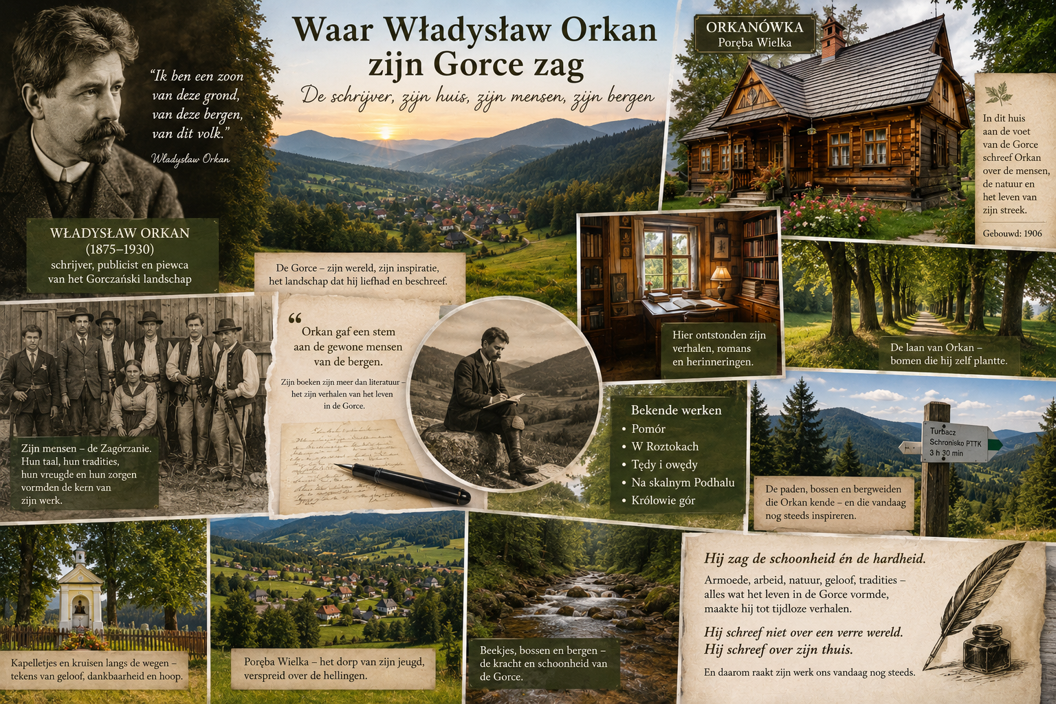 Waar Władysław Orkan zijn Gorce zag